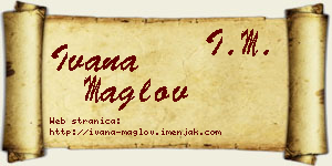 Ivana Maglov vizit kartica